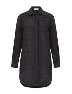 CHARLEY - luxe linen shirt dress