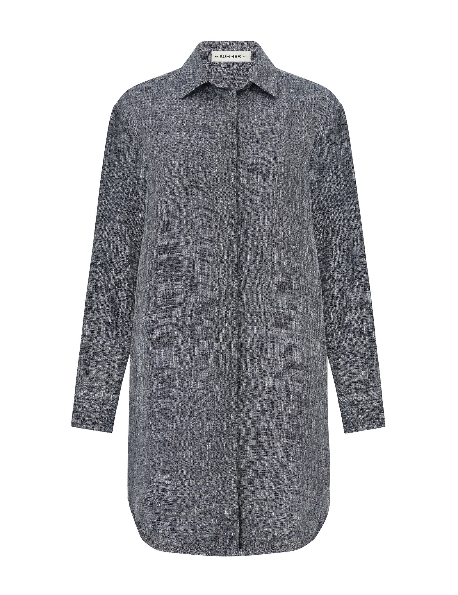 CHARLEY - luxe linen shirt dress