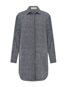 CHARLEY - luxe linen shirt dress