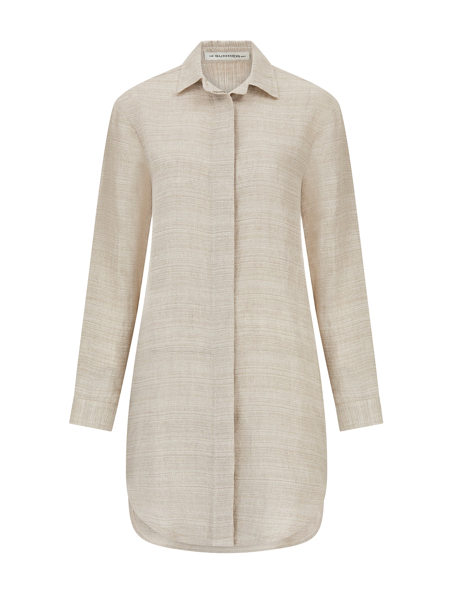 CHARLEY - luxe linen shirt dress