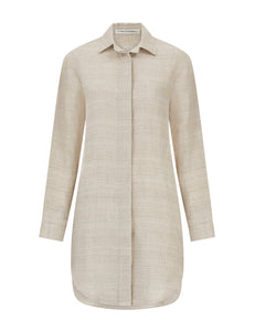 CHARLEY - luxe linen shirt dress