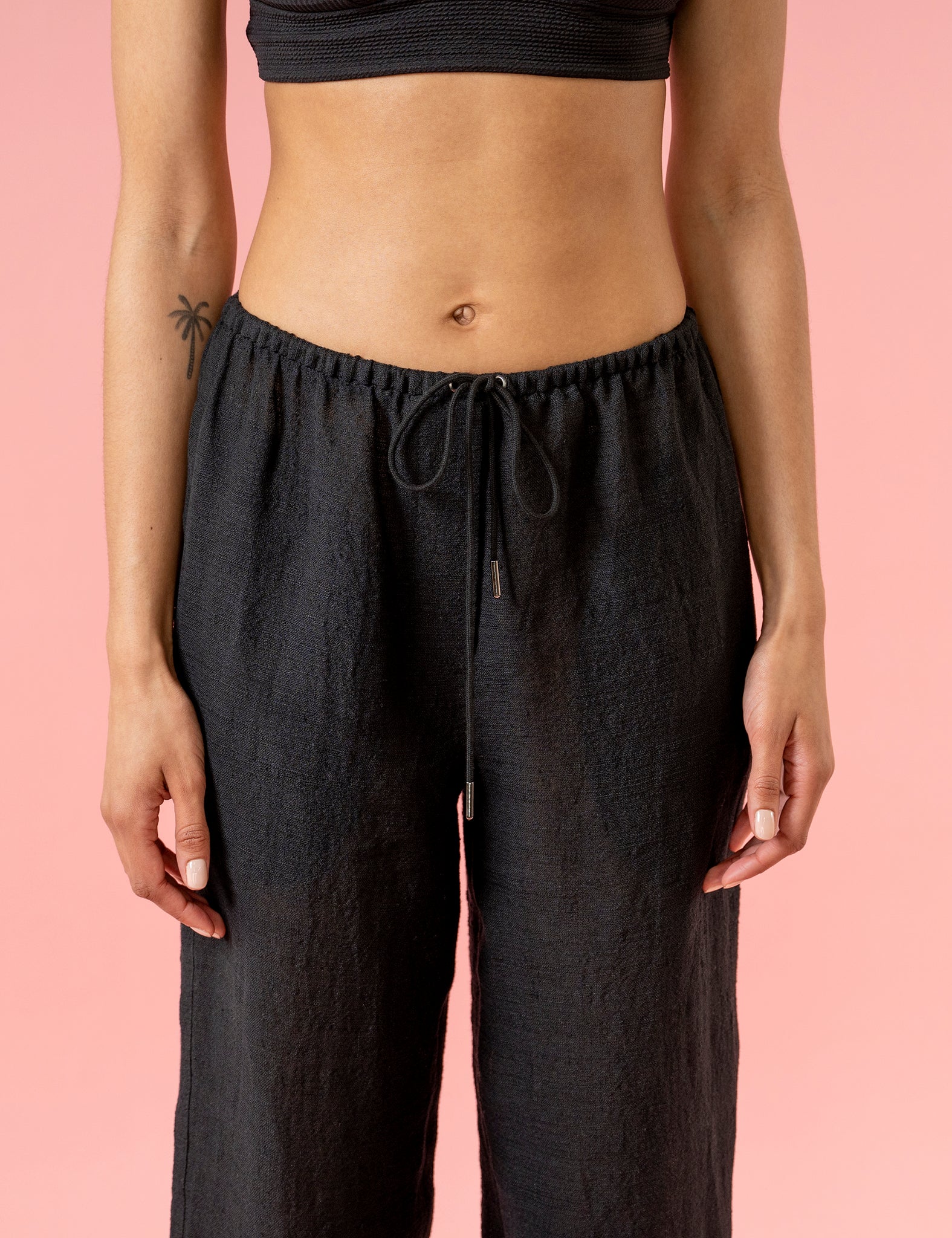 PEARL - luxe linen drawstring trouser