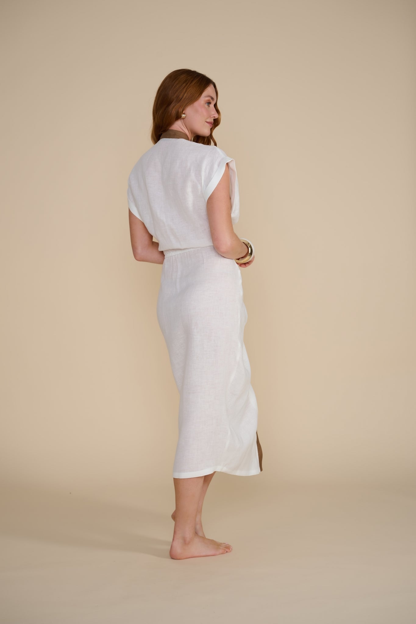 KAIA - luxe linen wrap dress