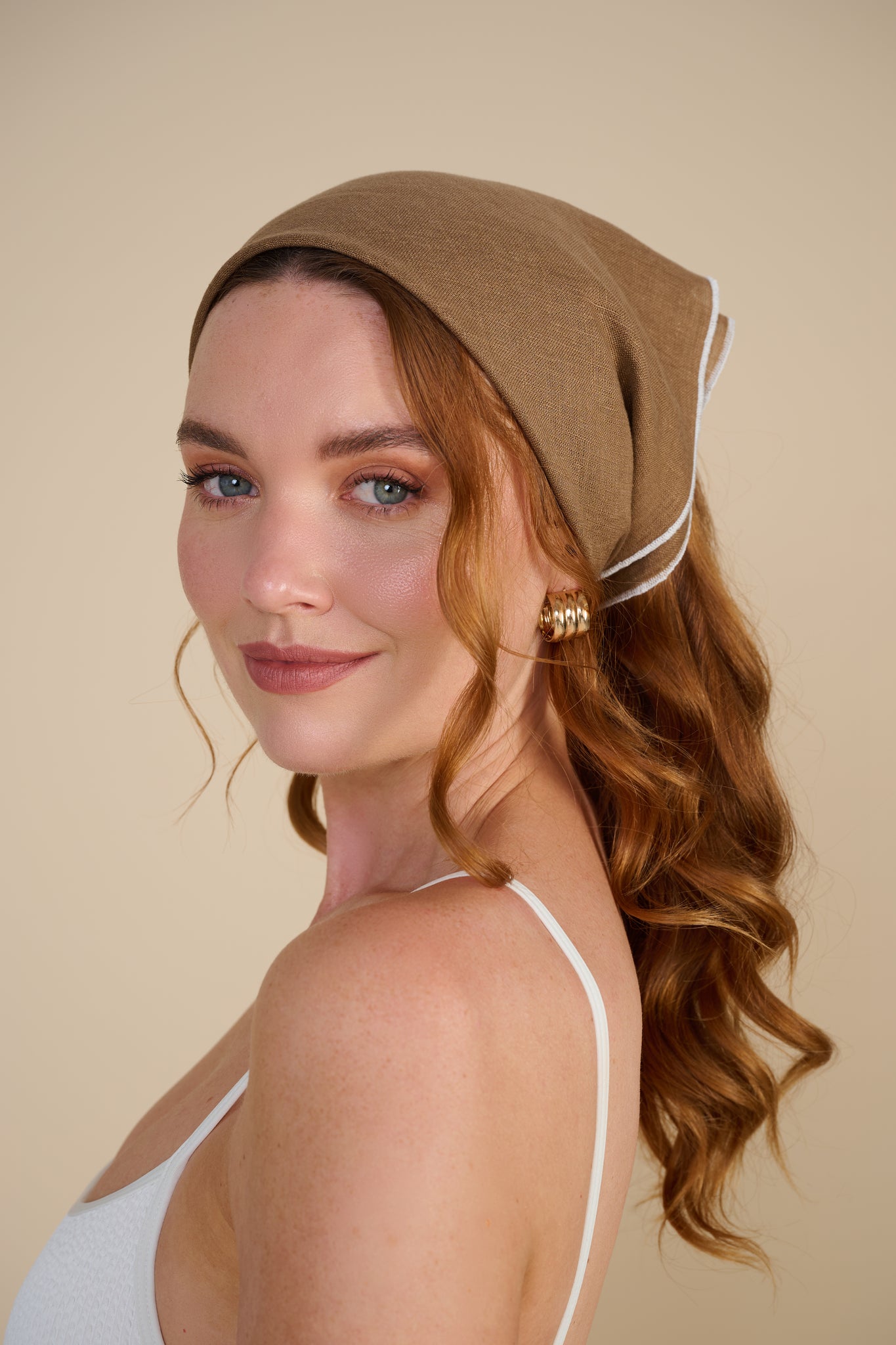 KELLY - luxe linen headscarf