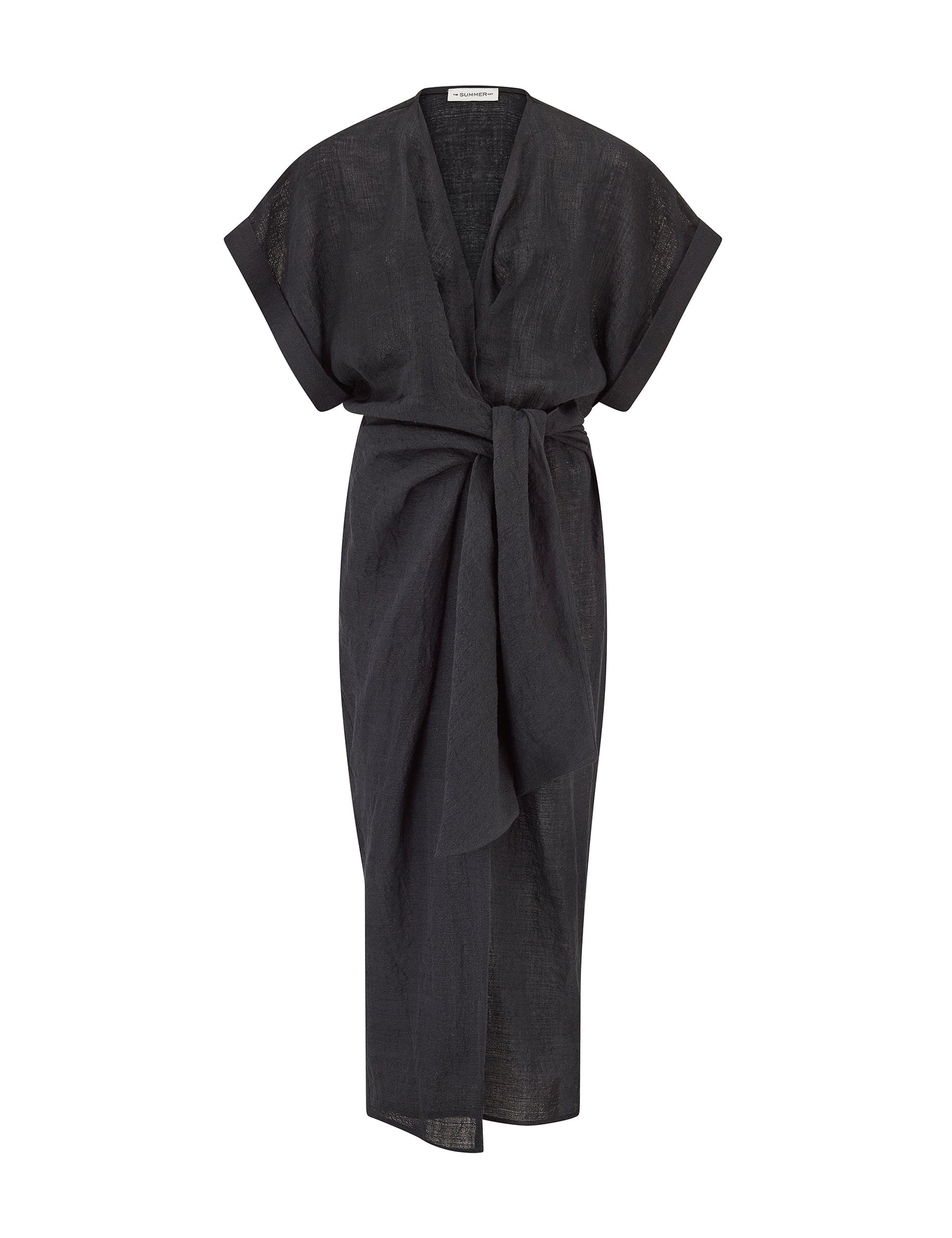 KIM - luxe linen wrap dress