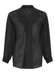 MARGOT - crinkle linen sports shirt