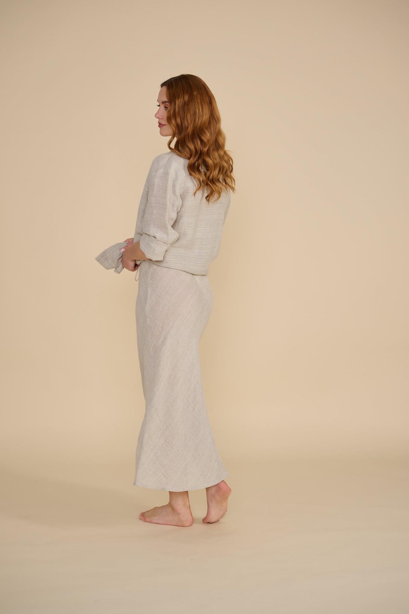 CHARLEY - luxe linen shirt dress