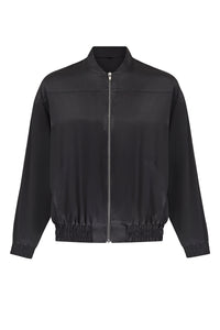 POPPY - silk bomber jacket