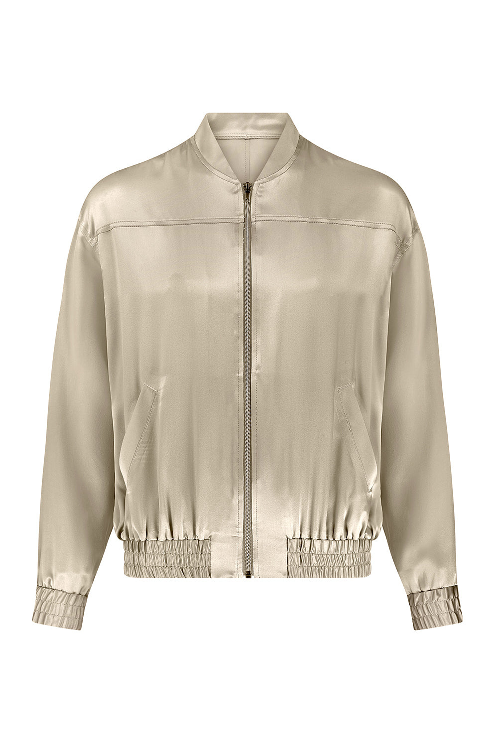 POPPY - silk bomber jacket