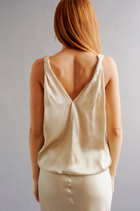 LILY - silk twist strap cami top