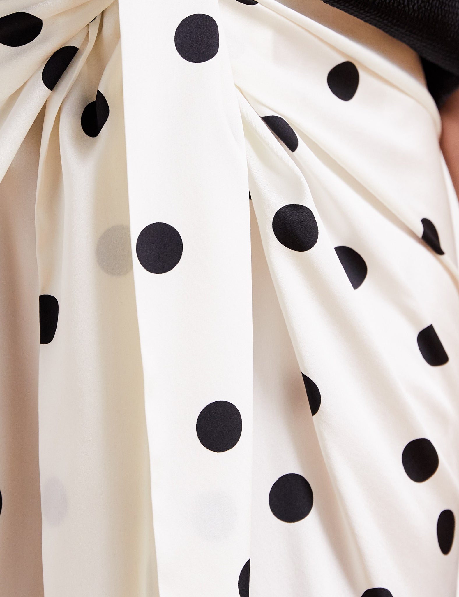 NOA - polka dot silk skirt