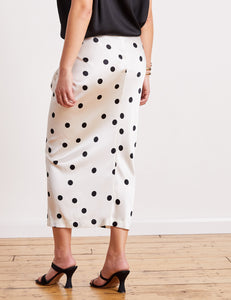 NOA - polka dot silk skirt