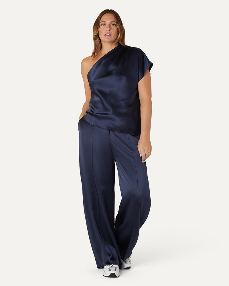 LEXI - sports luxe silk trousers