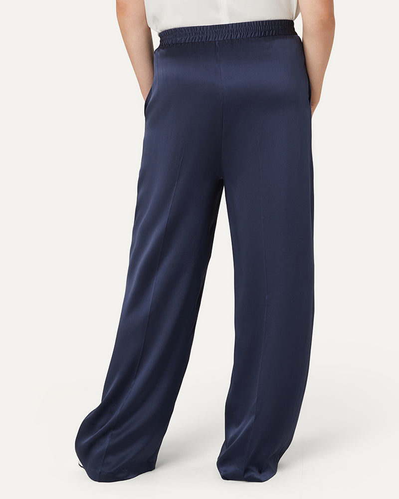 LEXI - sports luxe silk trousers