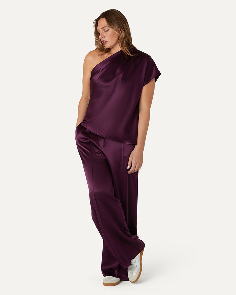 LEXI - Sports Luxe Silk Trousers