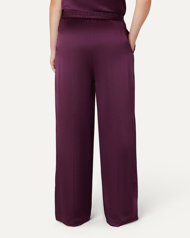 LEXI - Sports Luxe Silk Trousers