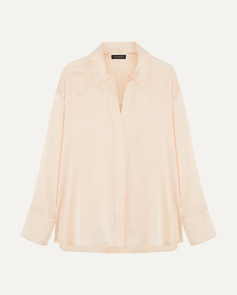 AUDREY - Oversized Silk Shirt