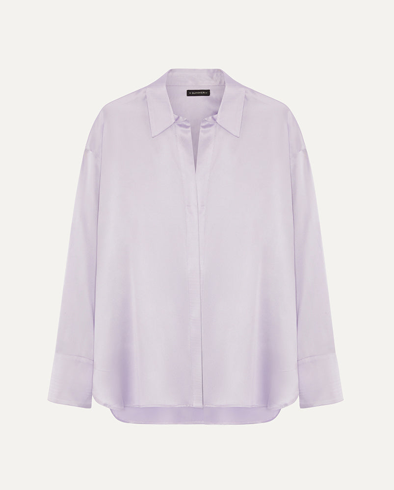 AUDREY - Oversized Silk Shirt