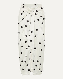 NOA - polka dot silk skirt