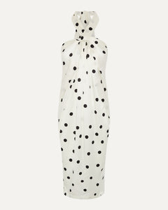 SIENNA - polka dot silk bandeau dress